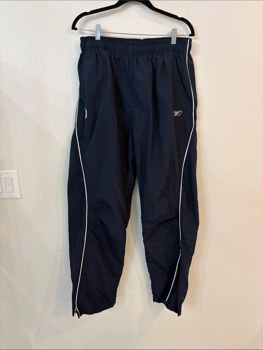 Vintage Y2K Reebok NFL Buffalo Bills Nylon Windbreaker Pants Size Large